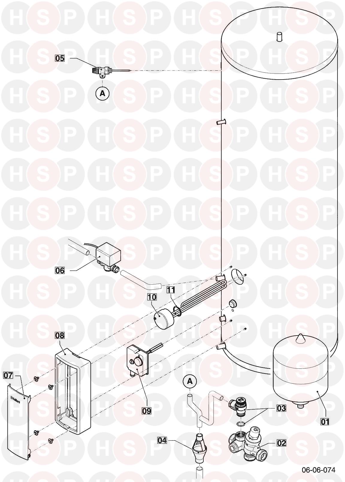 Vaillant VIH GB 210/2 S 2011-2016 (0010010903) (Exploded View)Diagram ...